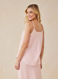 Frayed Cami - Petal Pink
