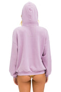Logo Stitch Pullover Relaxed Hoodie - Mauve