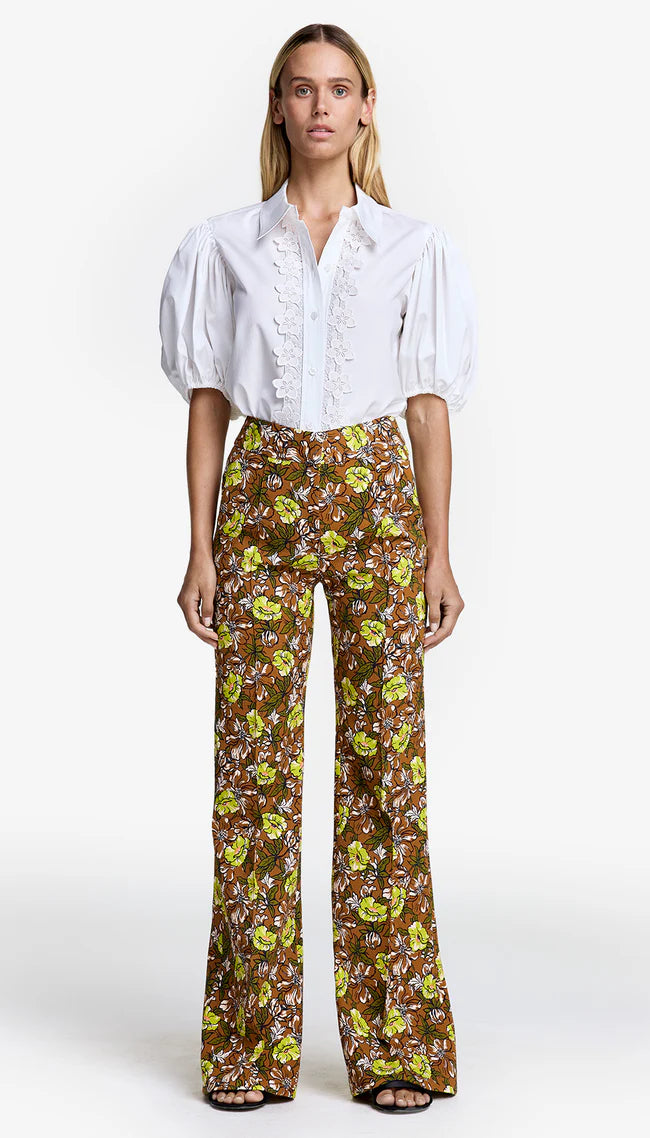 Pouf Short Sleeve Shirt - White