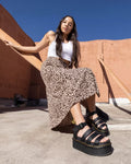 Blaire Hydro Leather Platform Strap Sandals - Black Hydro Leather