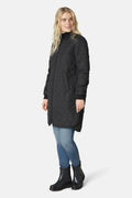 Padded Quilt Coat - Black