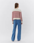 Elica Cardigan  - Red Striped