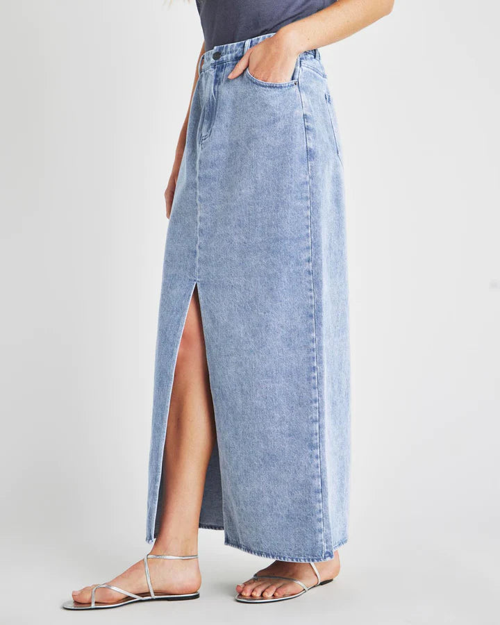 Rhiannon Denim Maxi Skirt - Indigo
