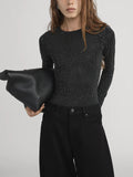 The Rhinestone Jersey Top - Black