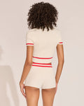 The Ronnie Top - Brule/Lipstick Red
