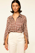 Roya Top - Chocolate Rattan Tile Small