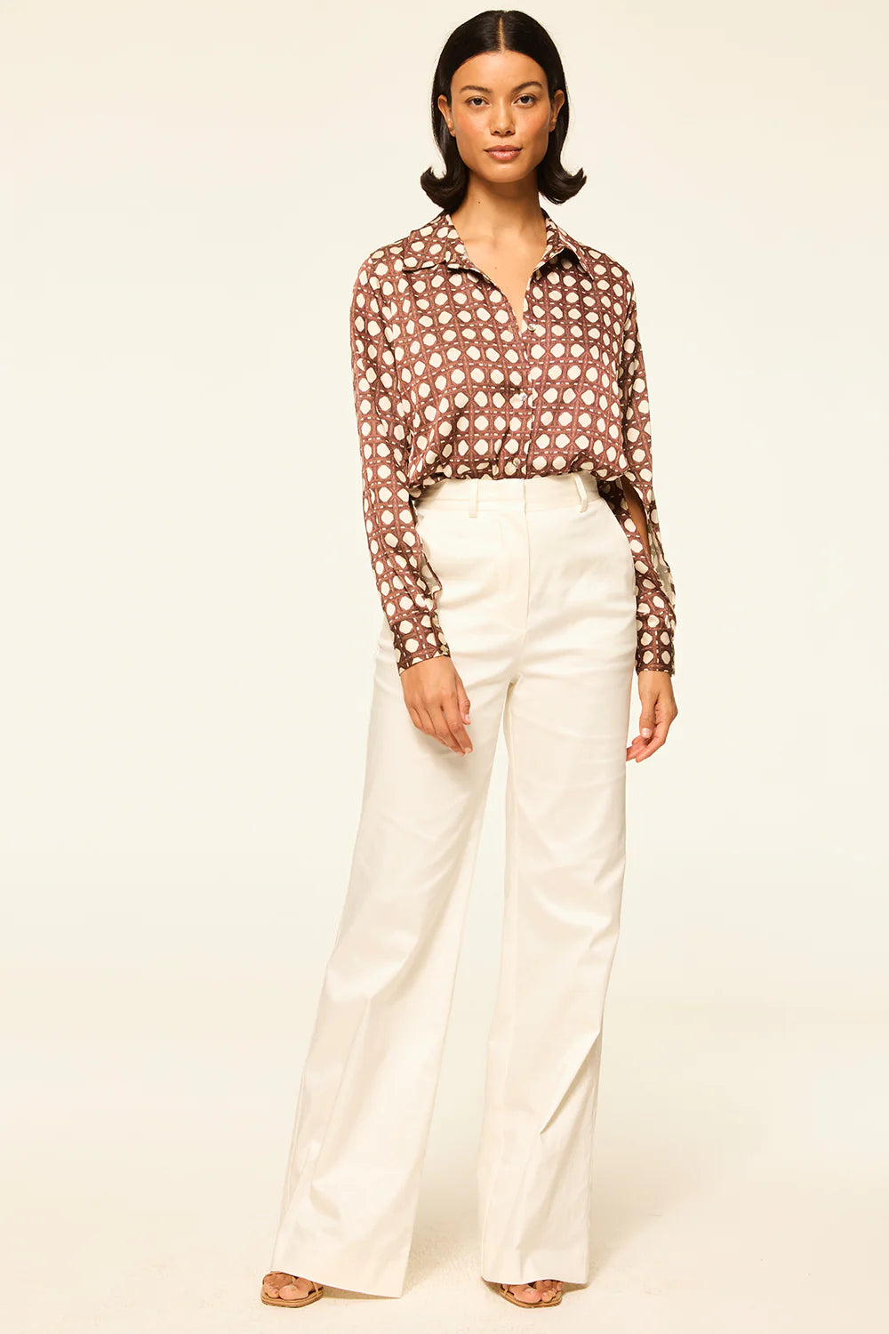 Roya Top - Chocolate Rattan Tile Small