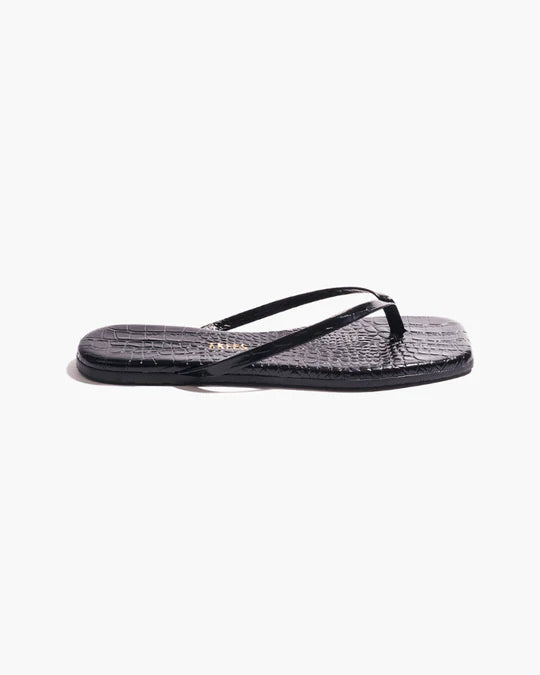 Square Toe Lily - Sable Croc