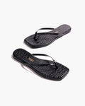 Square Toe Lily - Sable Croc
