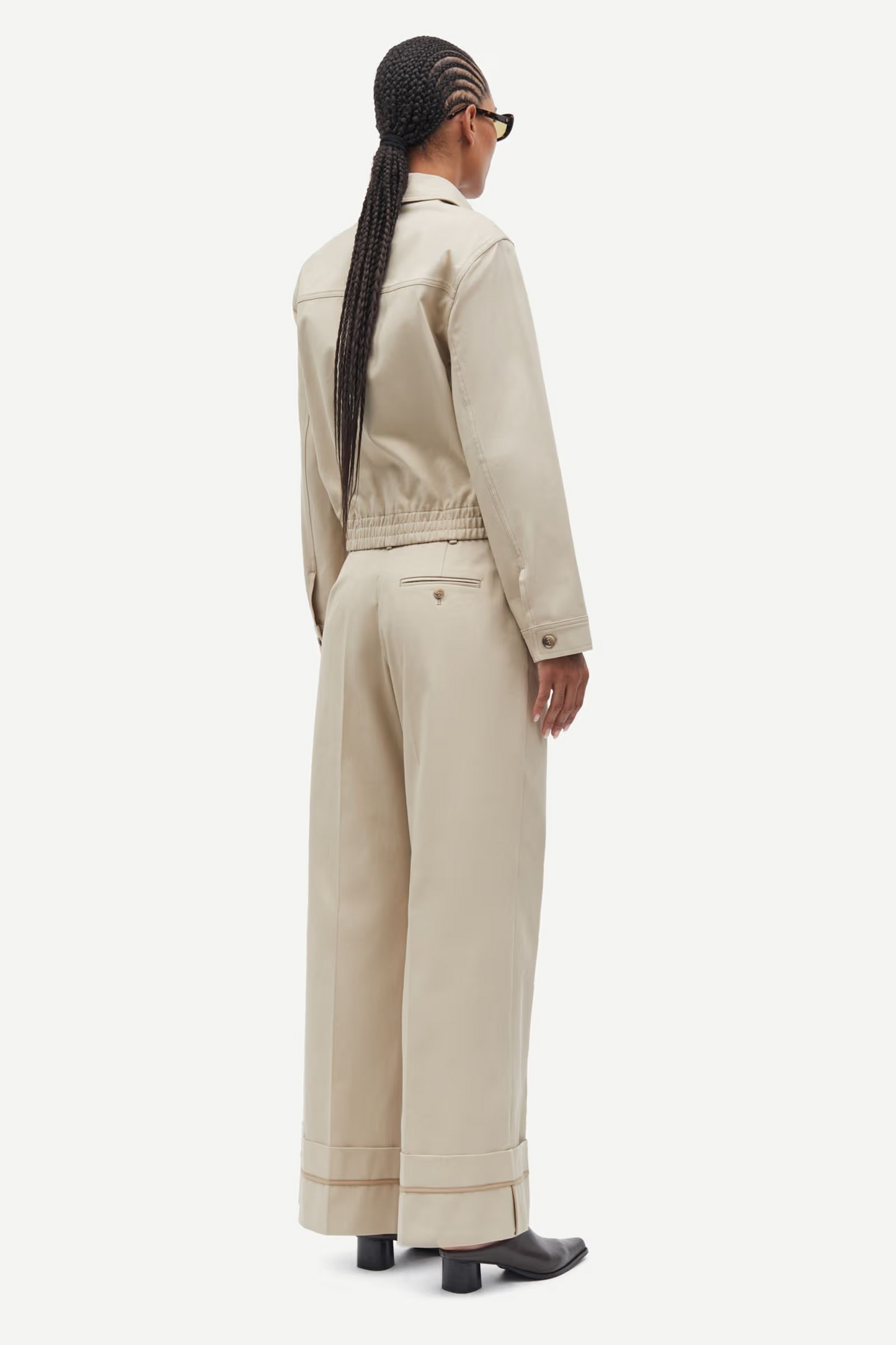 Saesmella Trousers - White Pepper