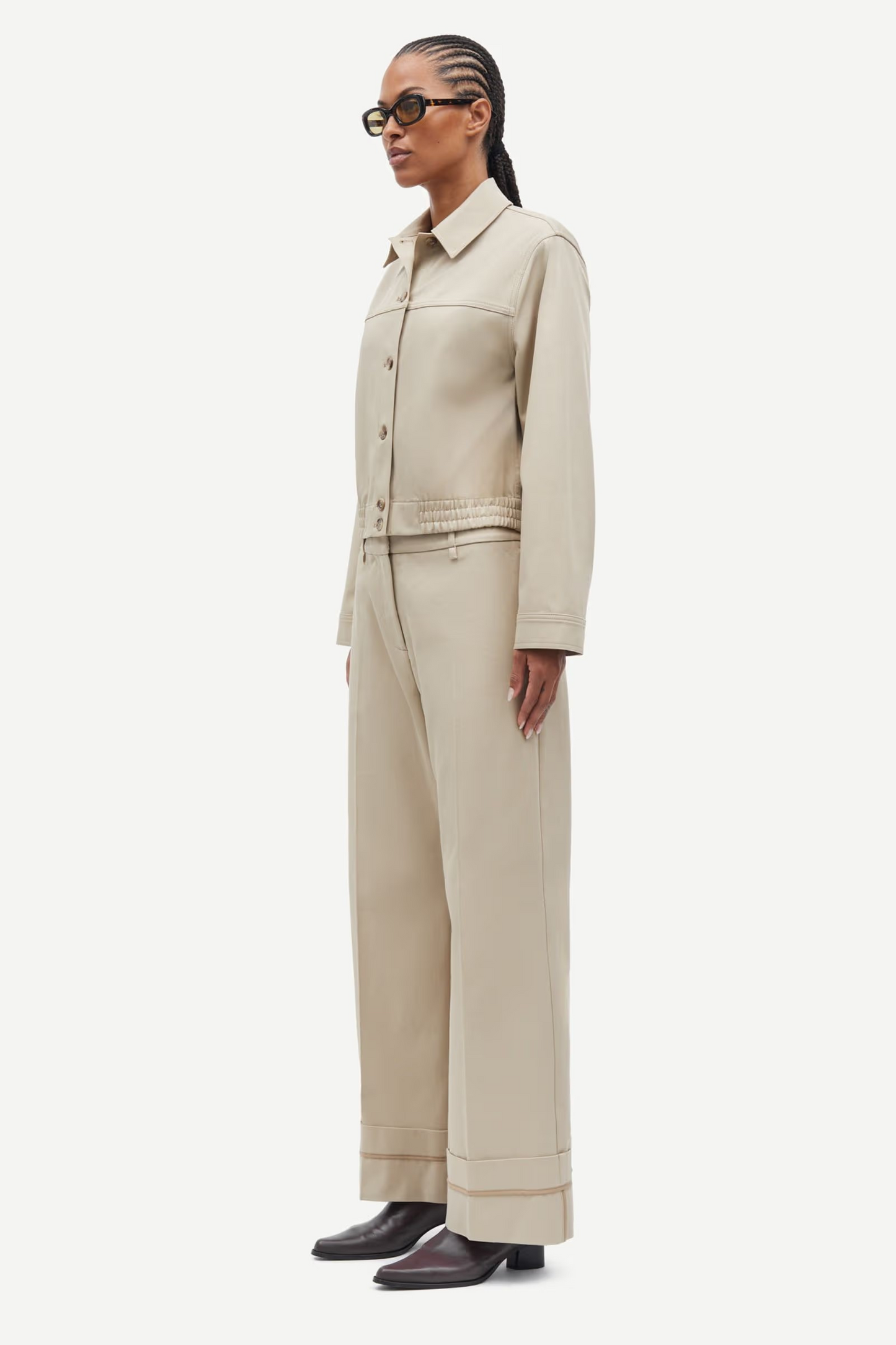 Saesmella Trousers - White Pepper
