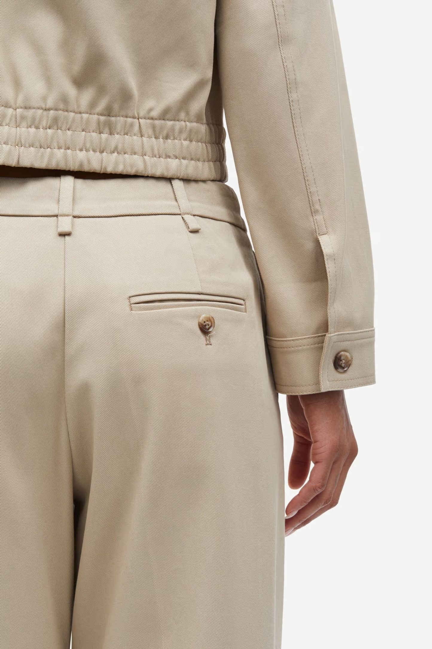 Saesmella Trousers - White Pepper
