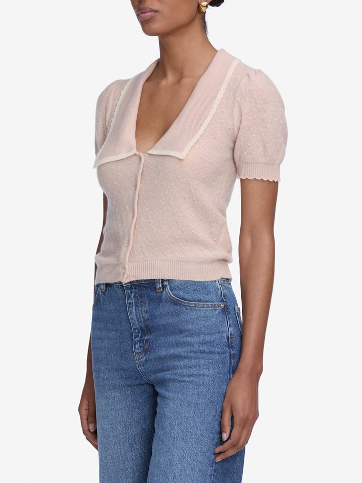 The Cashmere Sailor Sweater - Pink Sand Multi