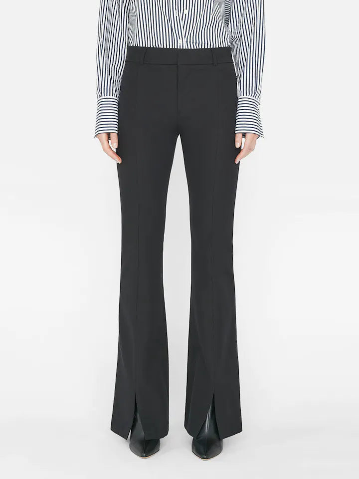 Le High Flare Split Trouser - Noir