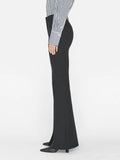 Le High Flare Split Trouser - Noir