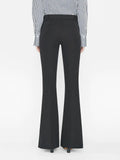 Le High Flare Split Trouser - Noir