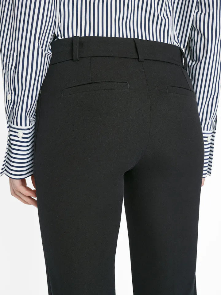 Le High Flare Split Trouser - Noir