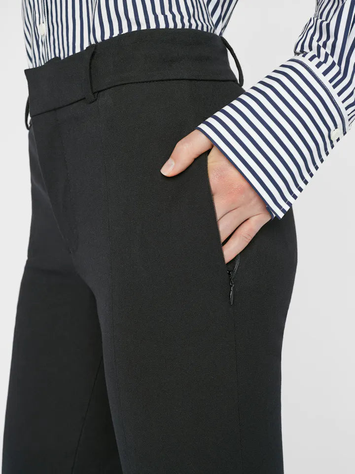 Le High Flare Split Trouser - Noir