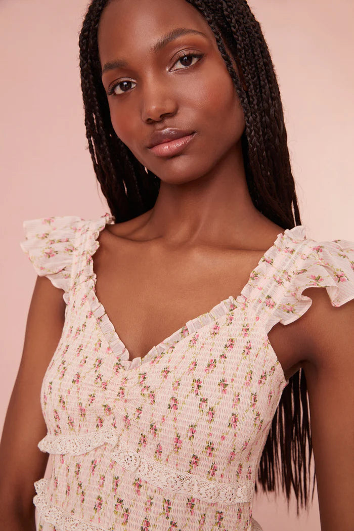 Sunshine Mini Cotton Dress - Cherry Kisses