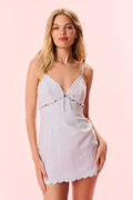 Sydow Linen Cut-Out Mini Dress - Summer Sky Blue