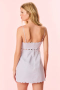 Sydow Linen Cut-Out Mini Dress - Summer Sky Blue