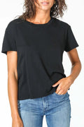 Harley Cotton Boxy Crew Tee - True Black
