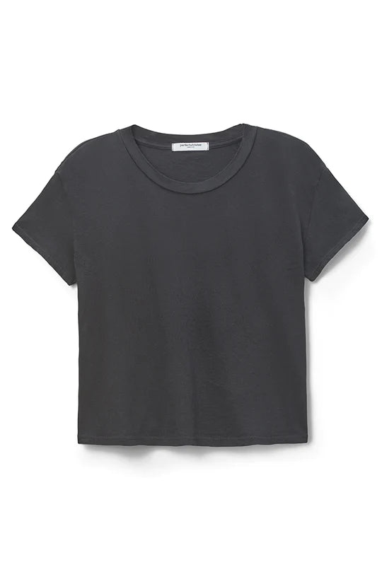 Harley Cotton Boxy Crew Tee - True Black