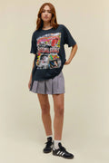 Rolling Stones Time Waits For No One Merch Tee - Vintage Black