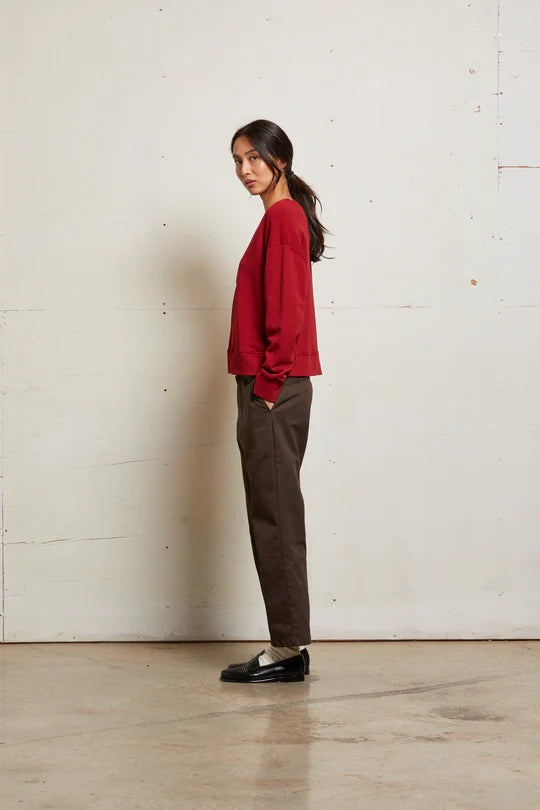 Tyler French Terry Pullover Sweatshirt - Maple