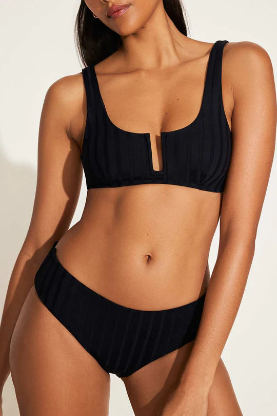 Ursula Bralette Top - Black SuperRib