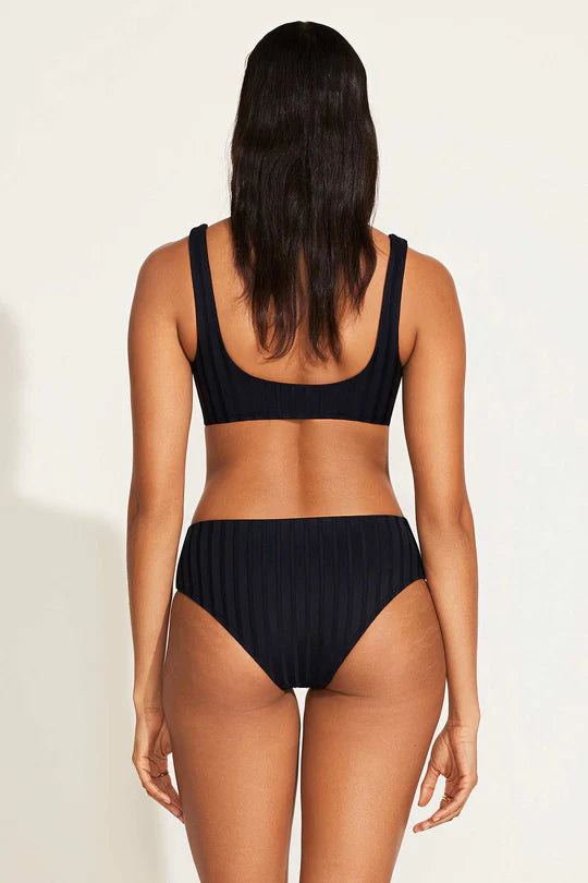 Ursula Bralette Top - Black SuperRib