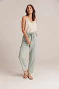 Utility Tie Waist Trouser - Oasis Green