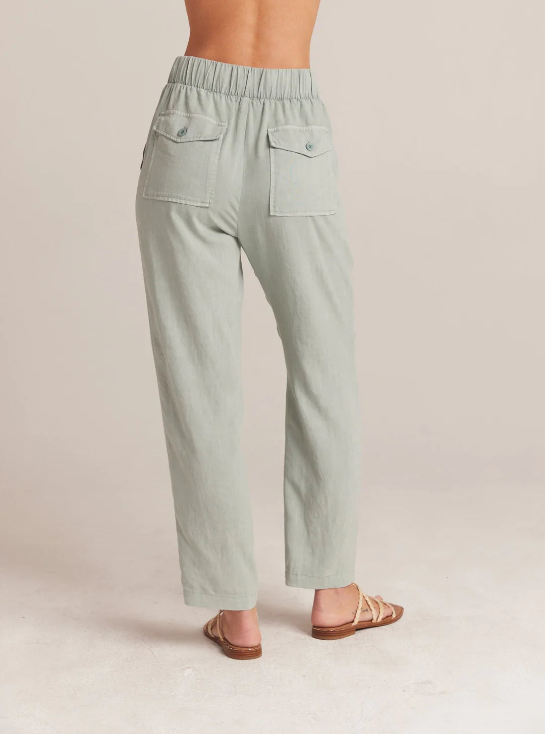 Utility Tie Waist Trouser - Oasis Green