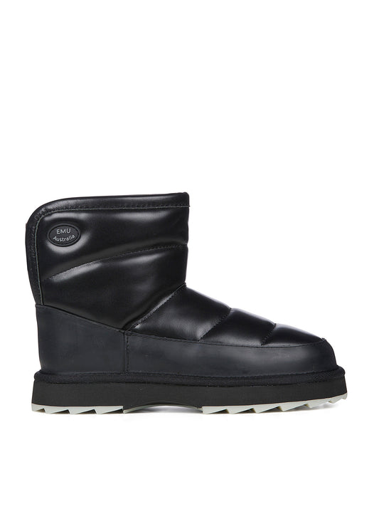 Valerie Nappa Quilted Leather Winter Boot - Black
