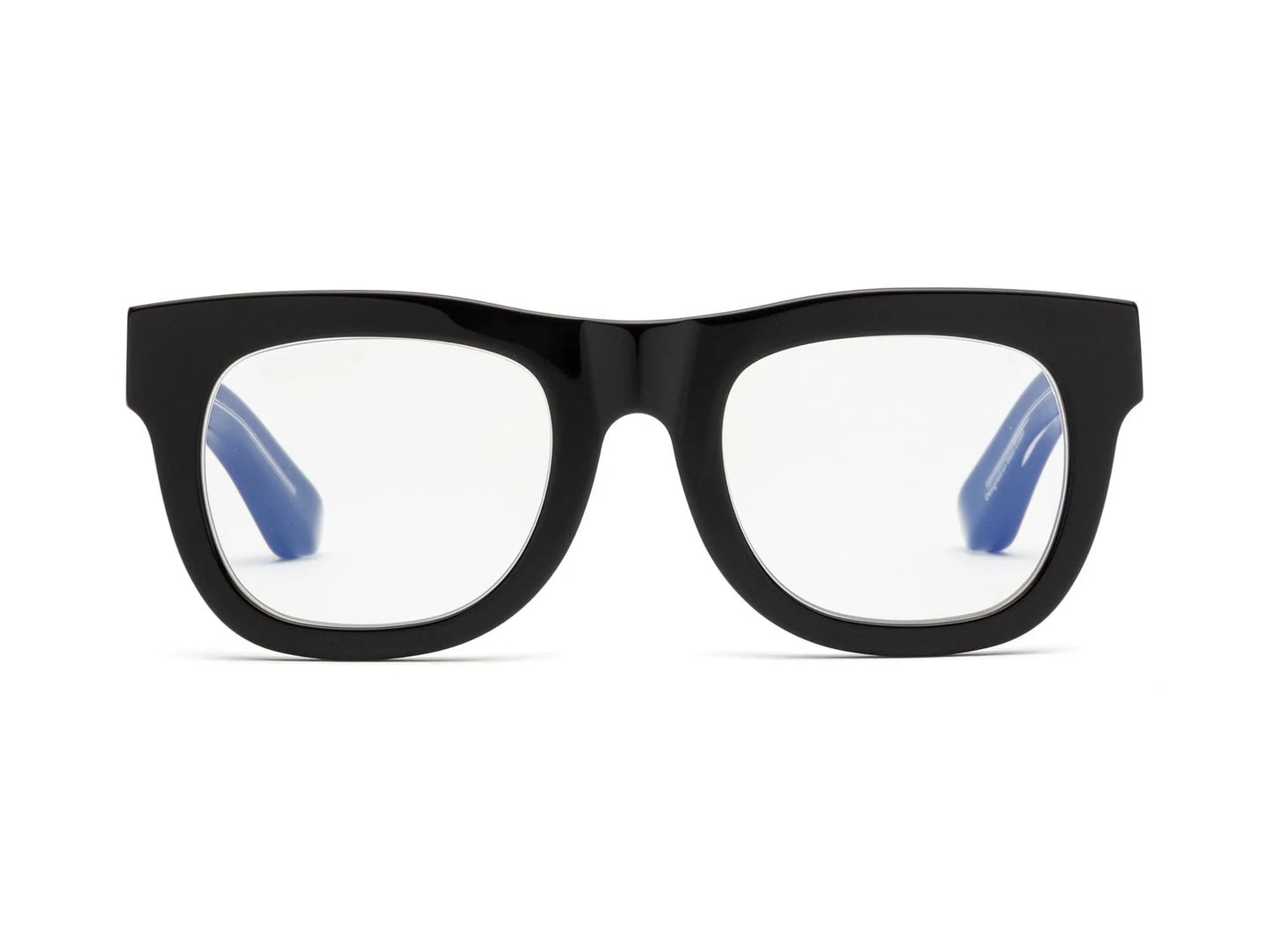 D28 Reading Glasses - Gloss Black and Vodka
