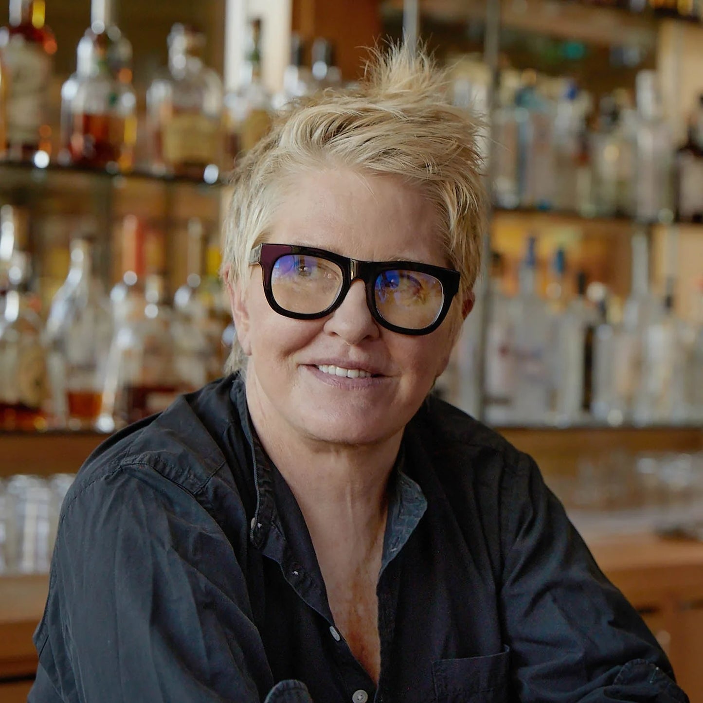 D28 Reading Glasses - Gloss Black and Vodka