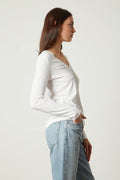 Blaire Original Slub Tee - White