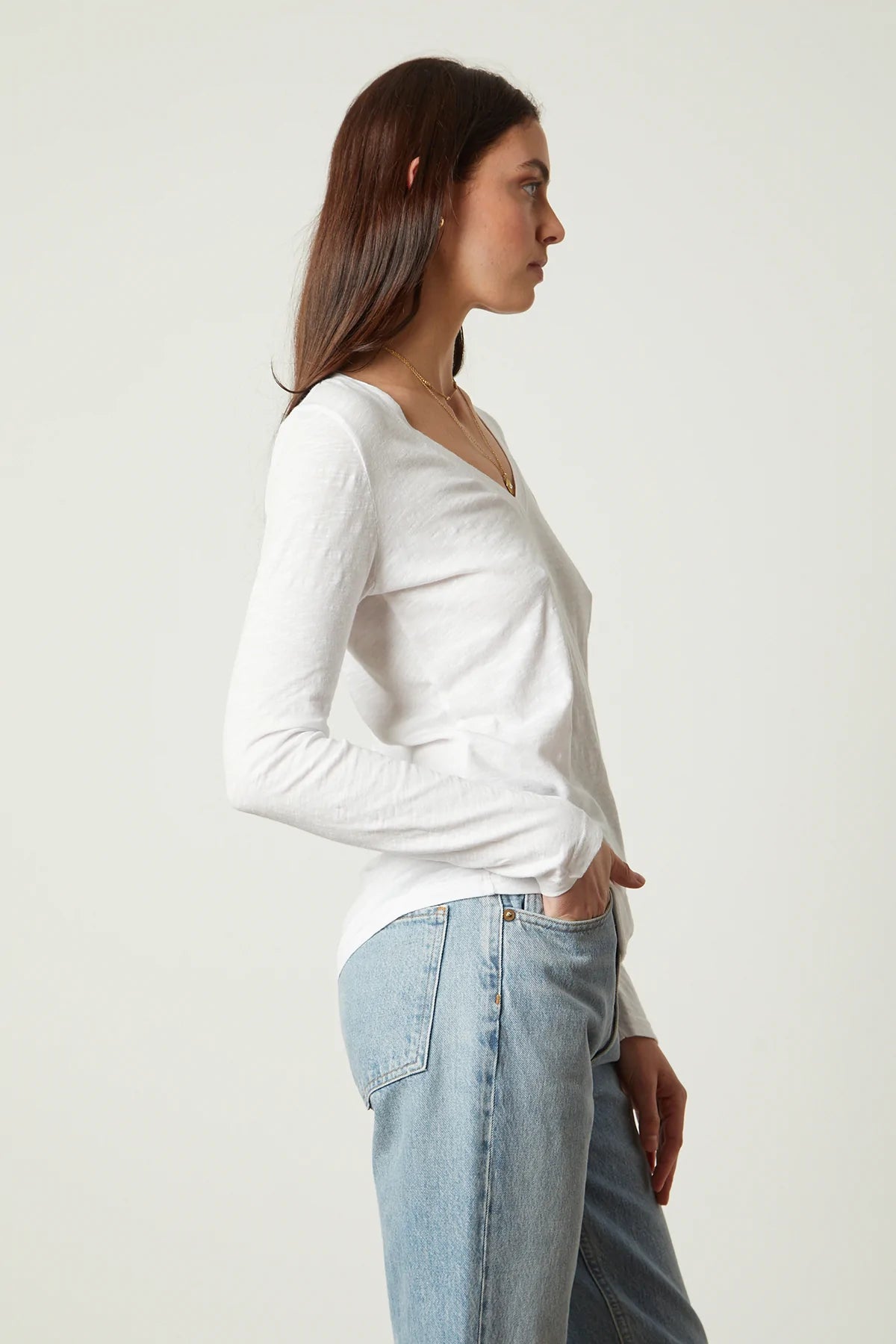 Blaire Original Slub Tee - White