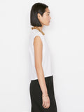 Le High Rise V Neck Tee - Blanc