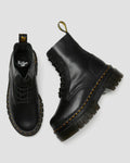 Audrick Nappa Leather Platform Ankle Boots - Black
