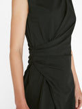 Draped Knit Midi Dress - Noir