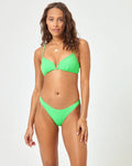 Ribbed Helena Bikini Top - Garden