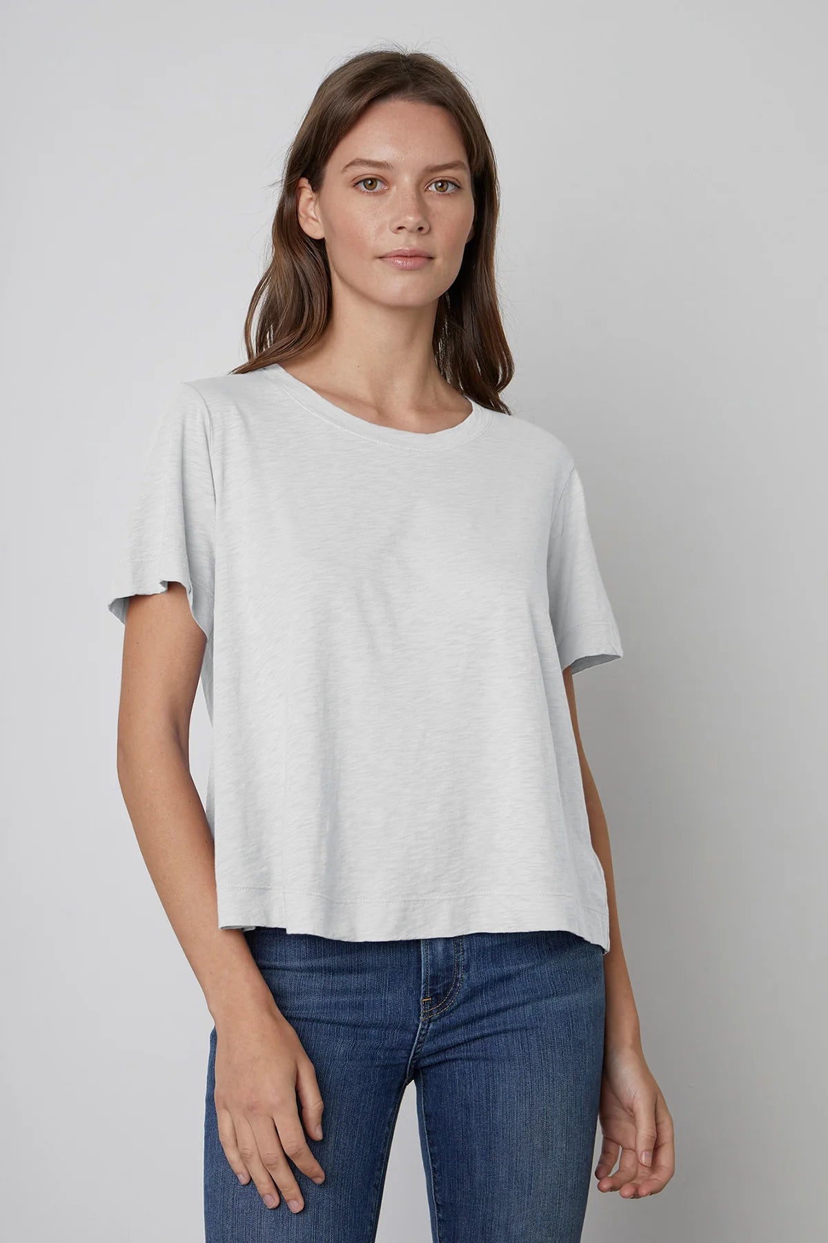 Lula Cotton Slub Swing Tee - White