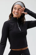 Mia Warm Core Half Zip Long Sleeve