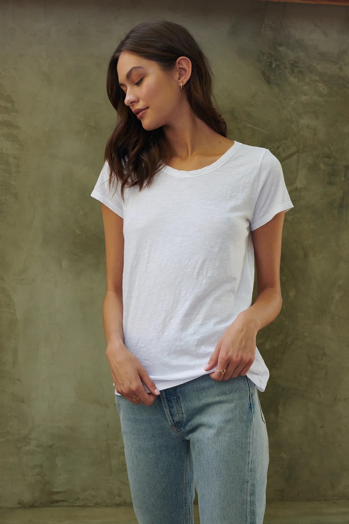Tilly Original Slub Crew Neck Tee - White