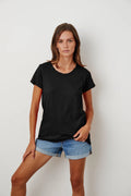 Tilly Original Slub Crew Neck Tee - Black