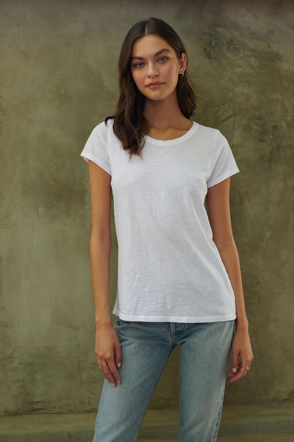 Tilly Original Slub Crew Neck Tee - White