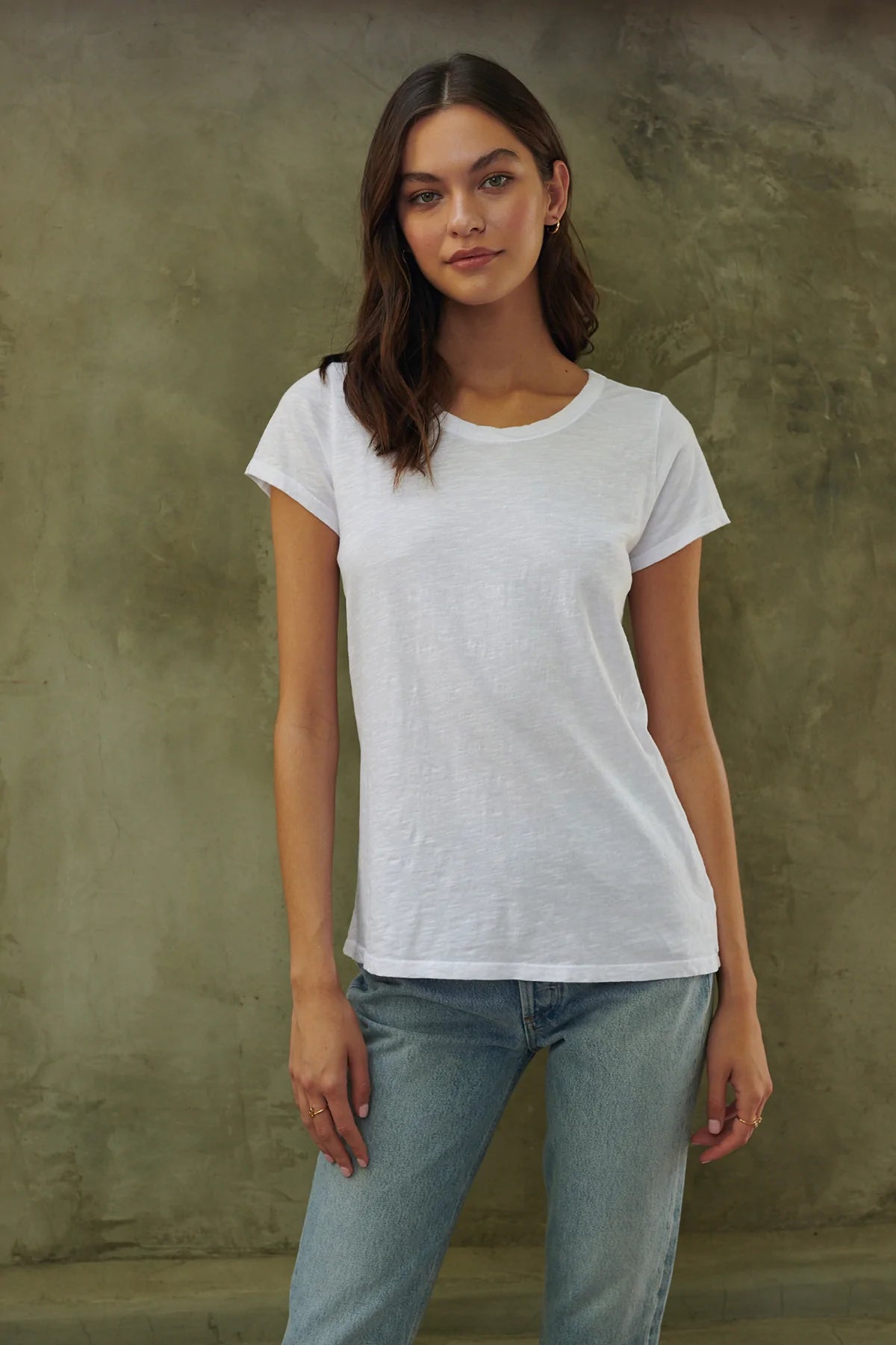 Tilly Original Slub Crew Neck Tee - White