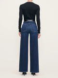 Hepburn Wide Leg High Rise Vintage 32" Jeans - Mediterranean