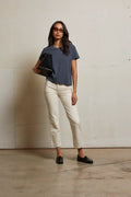 Harley crispy lightweight cotton boxy crew tee - Night